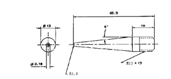 ASTM F1306標(biāo)準(zhǔn)規(guī)定的穿刺試驗頭（夾具）